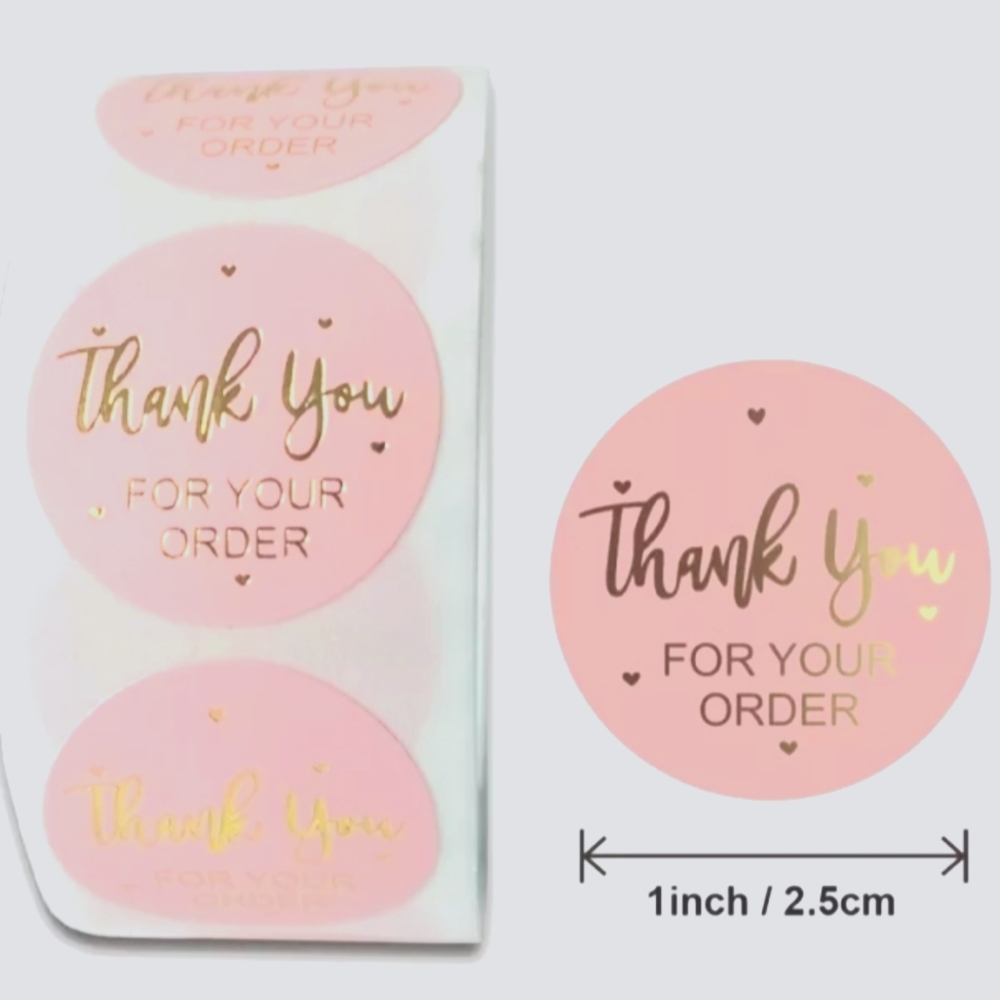 100 THANK YOU stickers